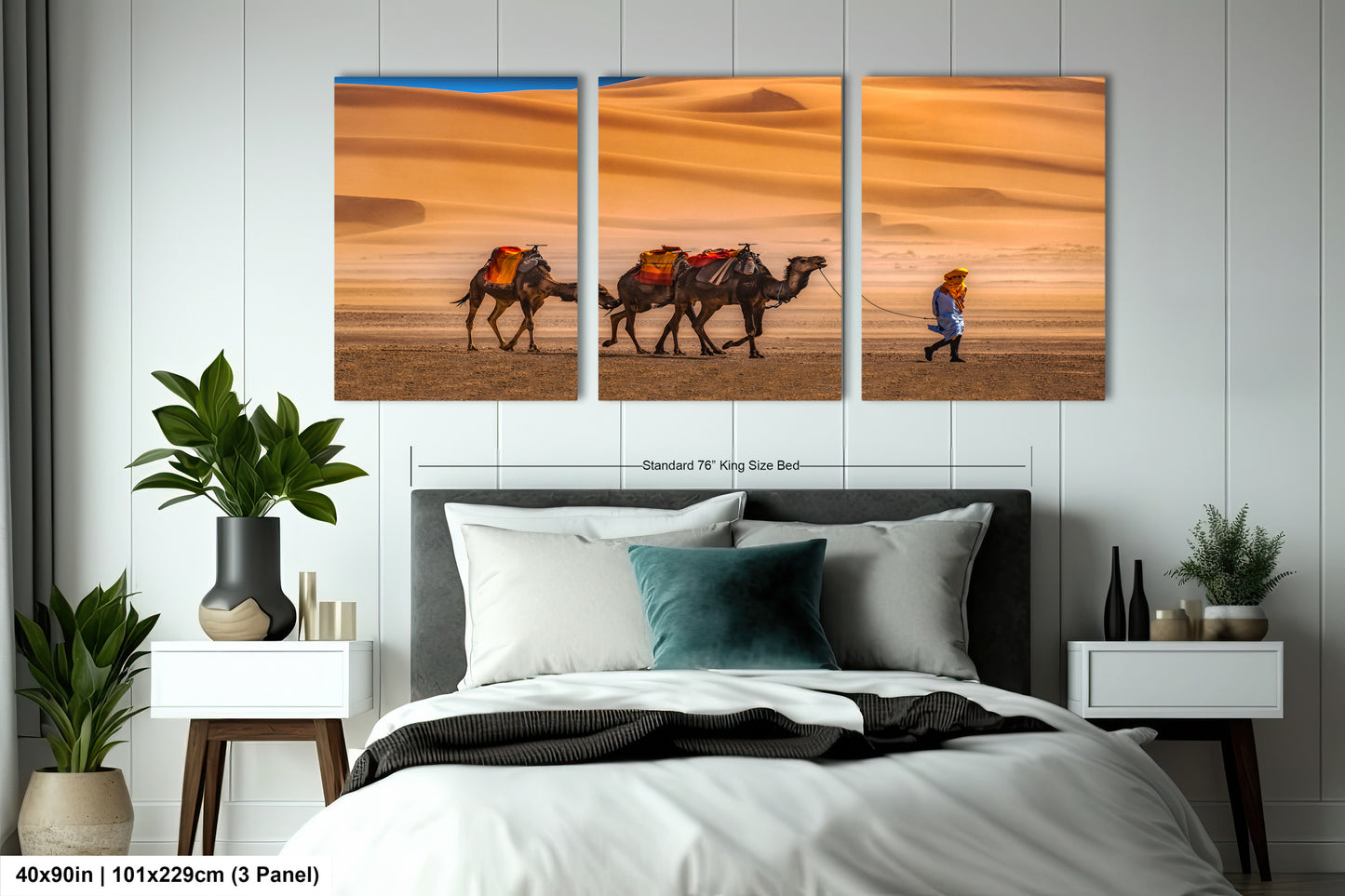 Sahara Desert Canvas Print, Camels, Morocco Photography, Photo Art, Canvas Wall Art, Desert Landscape, Travel Photography