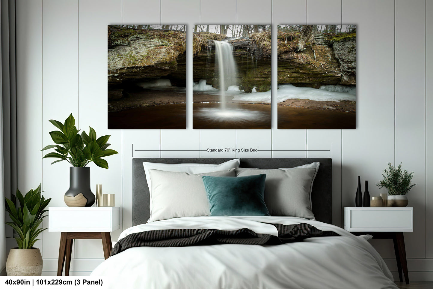 Scott Falls Art Print - Scenic Northern Michigan Landscape Poster