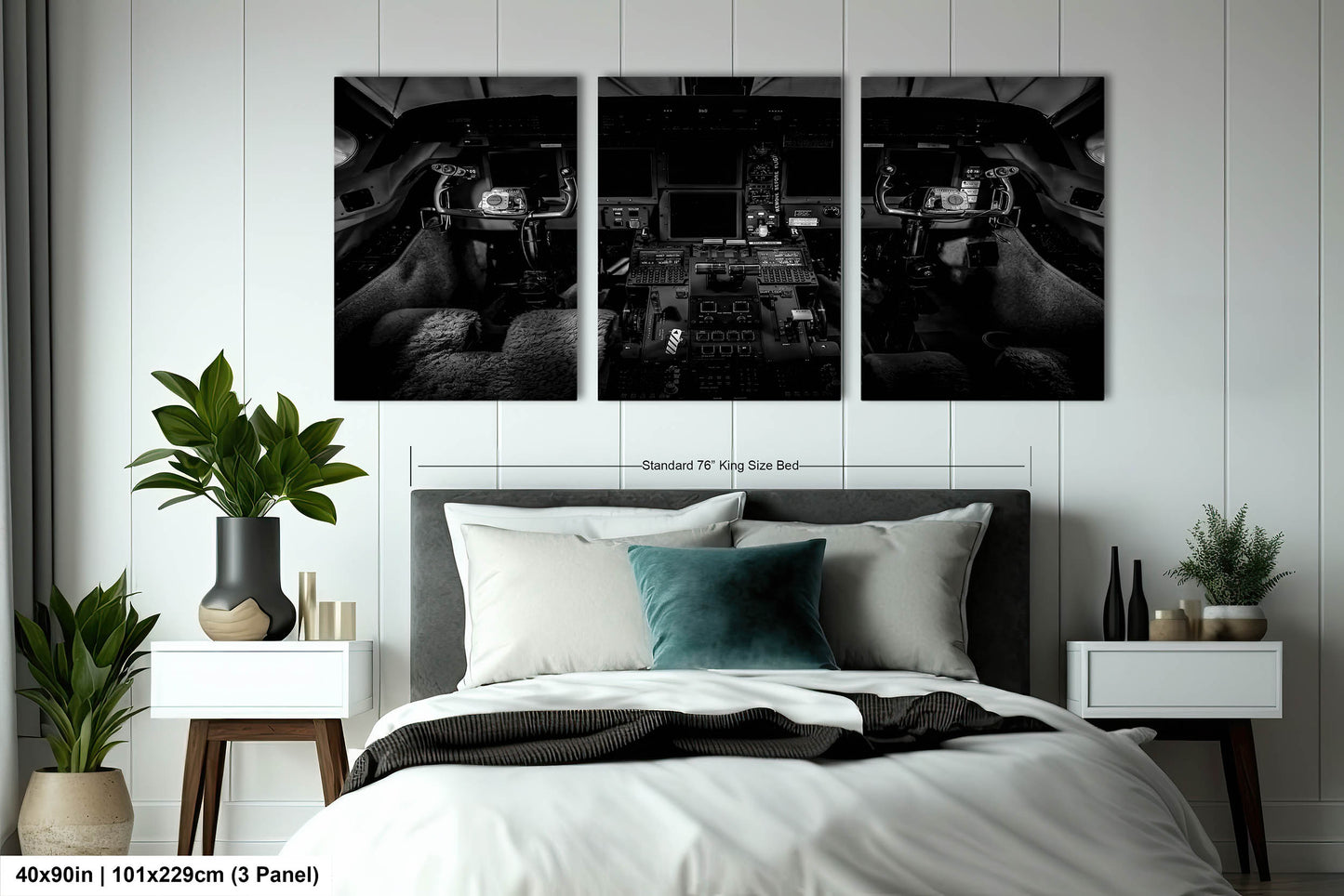 Gulfstream V Cockpit, Wall Canvas,Metal, Print, Acrylic. Aviation Photo