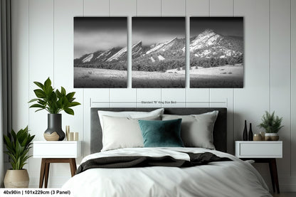 Boulder Colorado | Flatirons | Boulder | Black and White | Canvas/Metal/Acrylic and/or Print