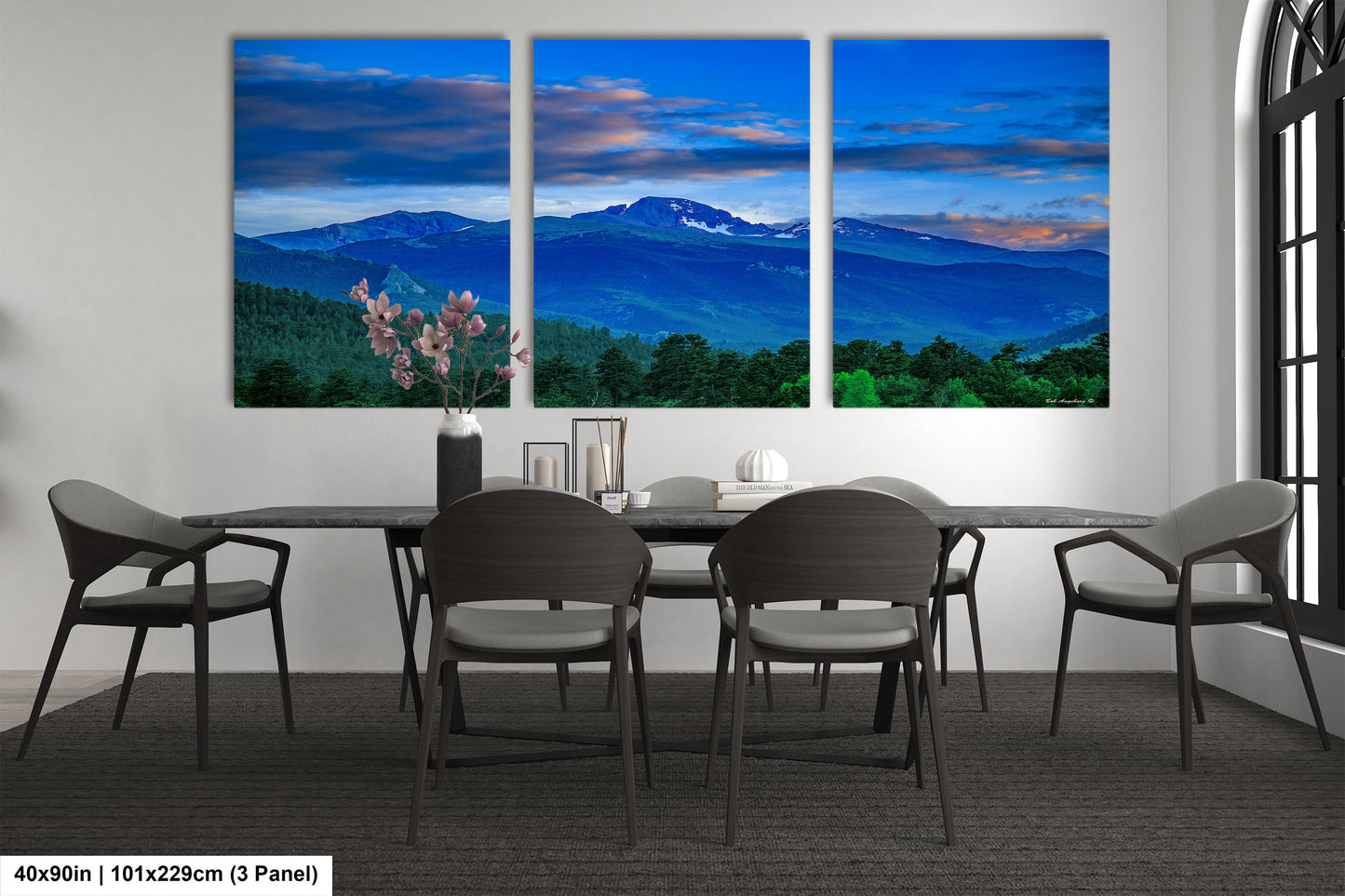 Rocky Mountain national park, Colorado canvas, Estes Park photo, Longs Peak picture, mountain wall decor