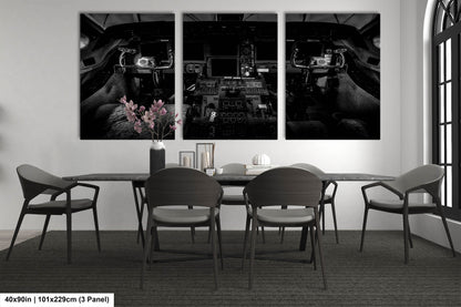 Gulfstream V Cockpit, Wall Canvas,Metal, Print, Acrylic. Aviation Photo