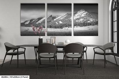 Boulder Colorado | Flatirons | Boulder | Black and White | Canvas/Metal/Acrylic and/or Print