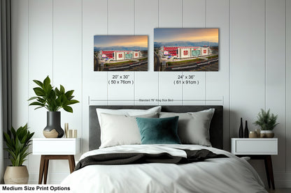 Levi's Stadium Wall Art | San Francisco 49ers Print & Bay Area Decor American Football Season for Man Cave or Game Room