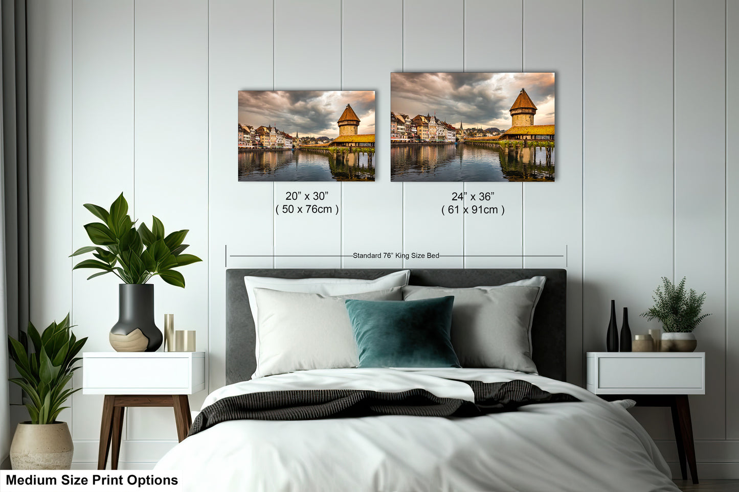 Lucerne Bridge Photography, Kapellbrucke Print, Chapel Bridge Photo Art, Canvas Print, Canvas Wall Art, Fine Art Print