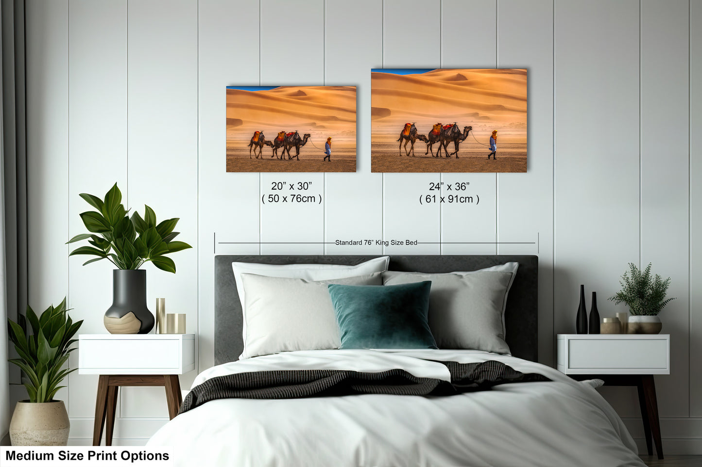 Sahara Desert Canvas Print, Camels, Morocco Photography, Photo Art, Canvas Wall Art, Desert Landscape, Travel Photography