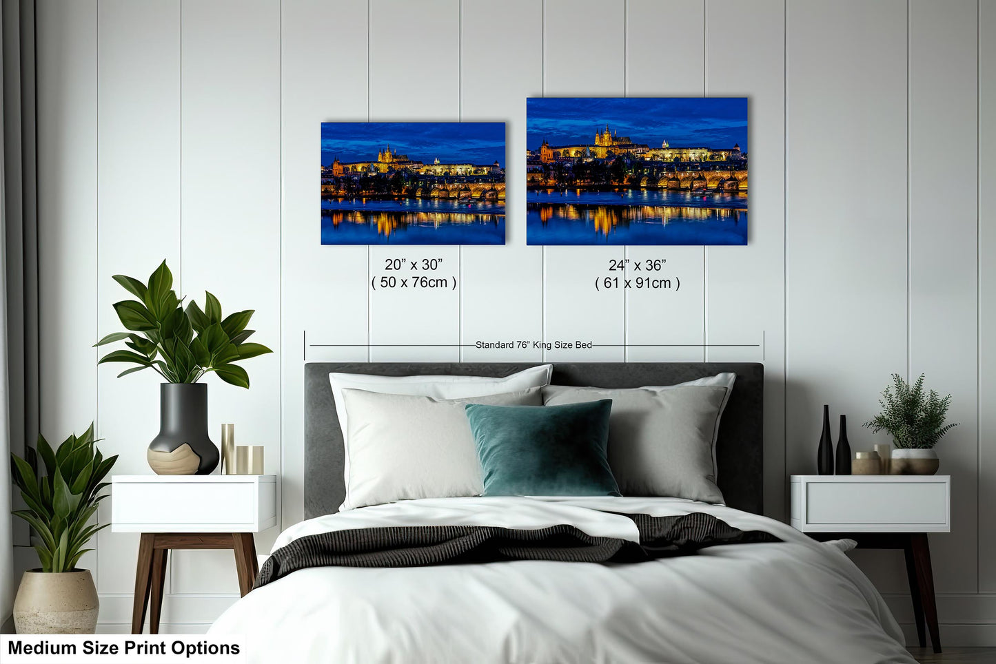 Prague Castle on Canvas, Cityscape Print, Photo Art, Prague Photography, Canvas Wall Art, Prague Czech Republic, Charles Bridge, River