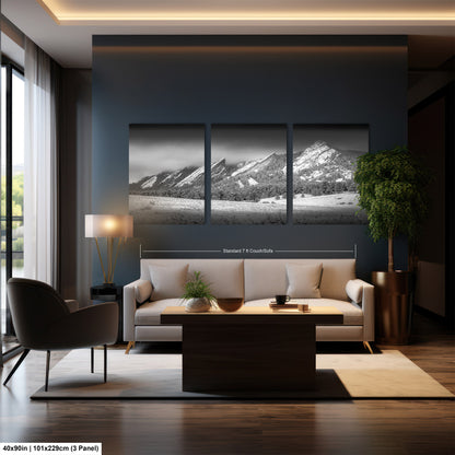 Boulder Colorado | Flatirons | Boulder | Black and White | Canvas/Metal/Acrylic and/or Print