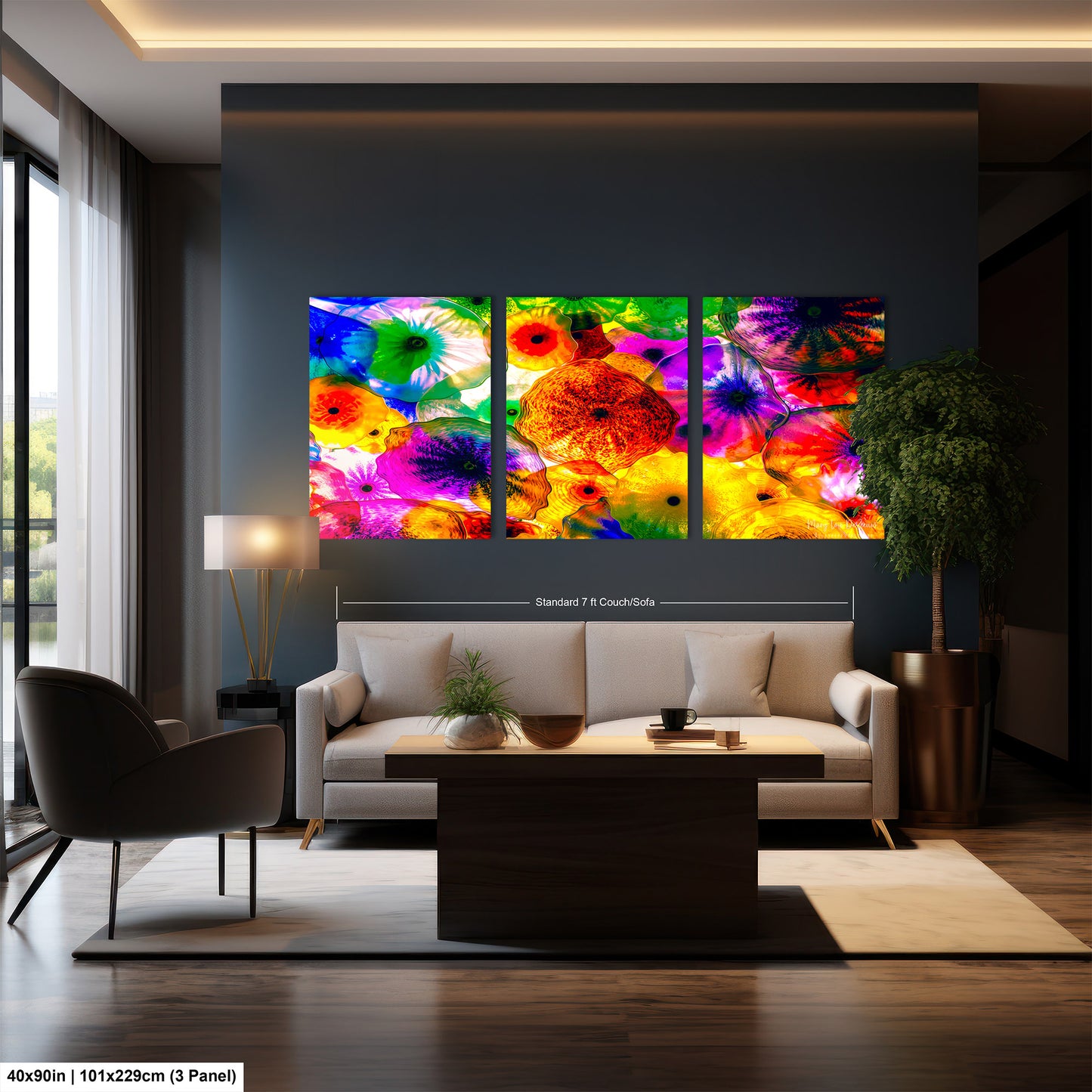 Chihuly Ceiling Glass Art, Bellagio, Las Vegas, Blueyes Photography, Dale Chihuly, Beautiful Colorful Glass , Fine Art Print, Fiori Di Como