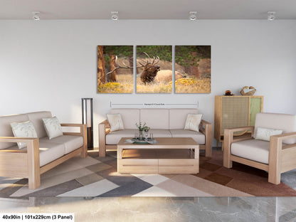 Bull Elk Bugling, Wildlife Wall Canvas, Rocky Mountain National Park, Colorado Canvas Art Prints, Elk Photography, Made in the USA
