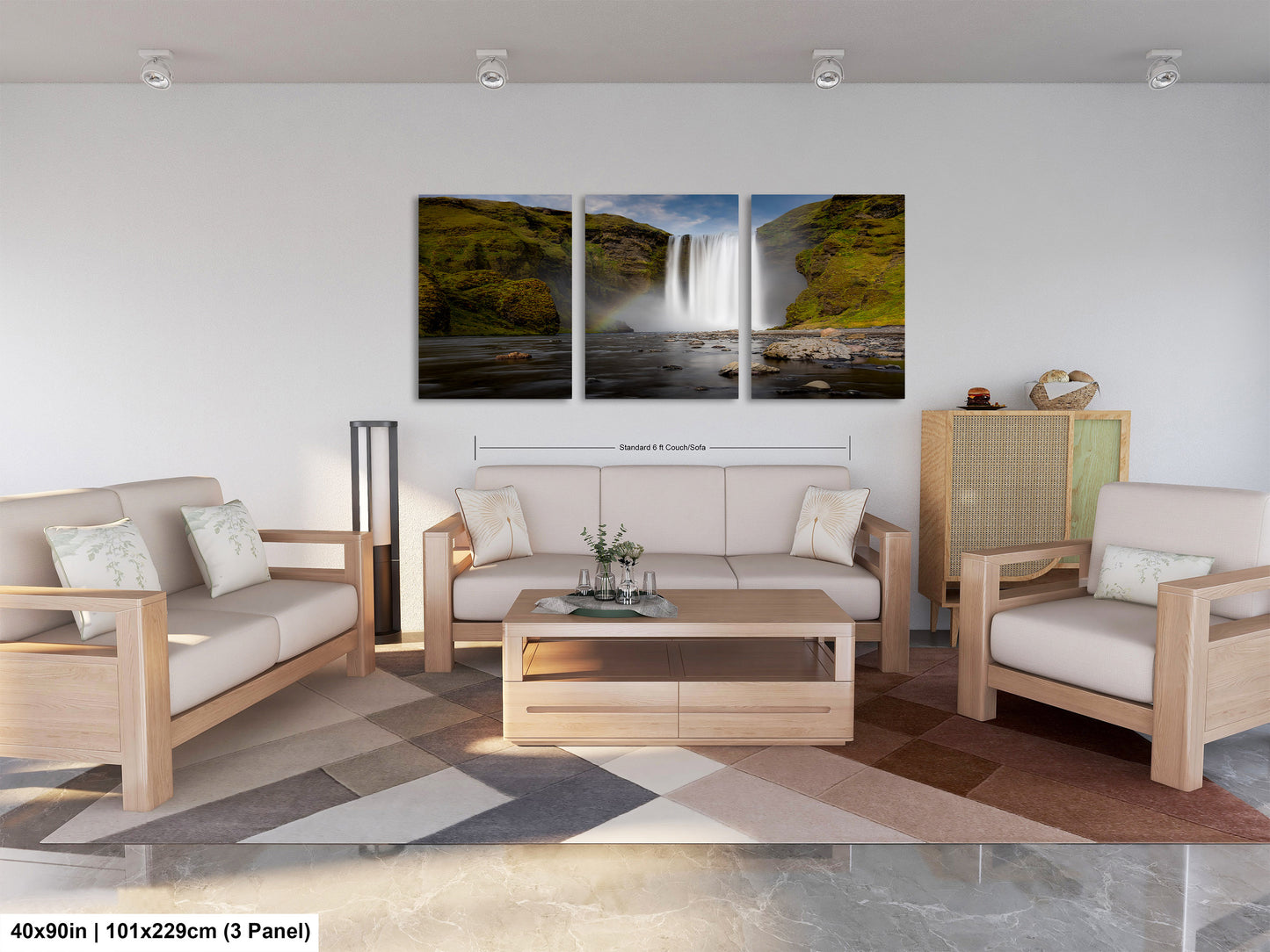 Skogafoss Waterfall in Iceland: Fine Art / Print / Canvas / Acrylic / Metal / Wall Decor / Landscape Photograph