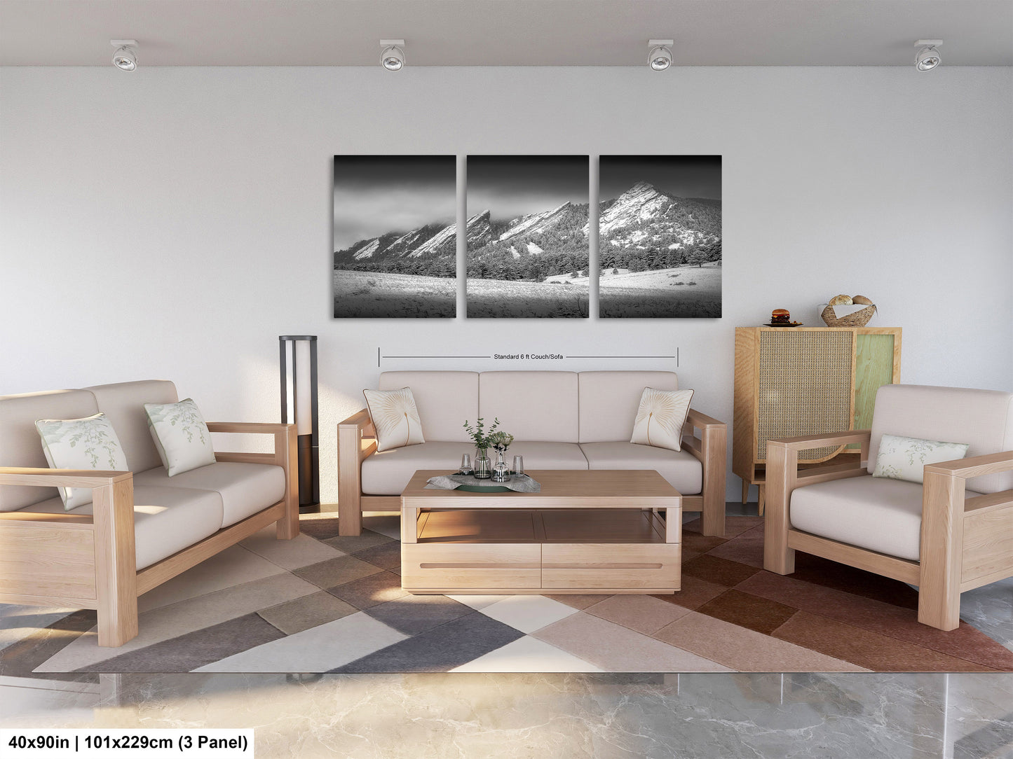 Boulder Colorado | Flatirons | Boulder | Black and White | Canvas/Metal/Acrylic and/or Print