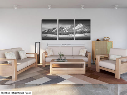 Boulder Colorado | Flatirons | Boulder | Black and White | Canvas/Metal/Acrylic and/or Print