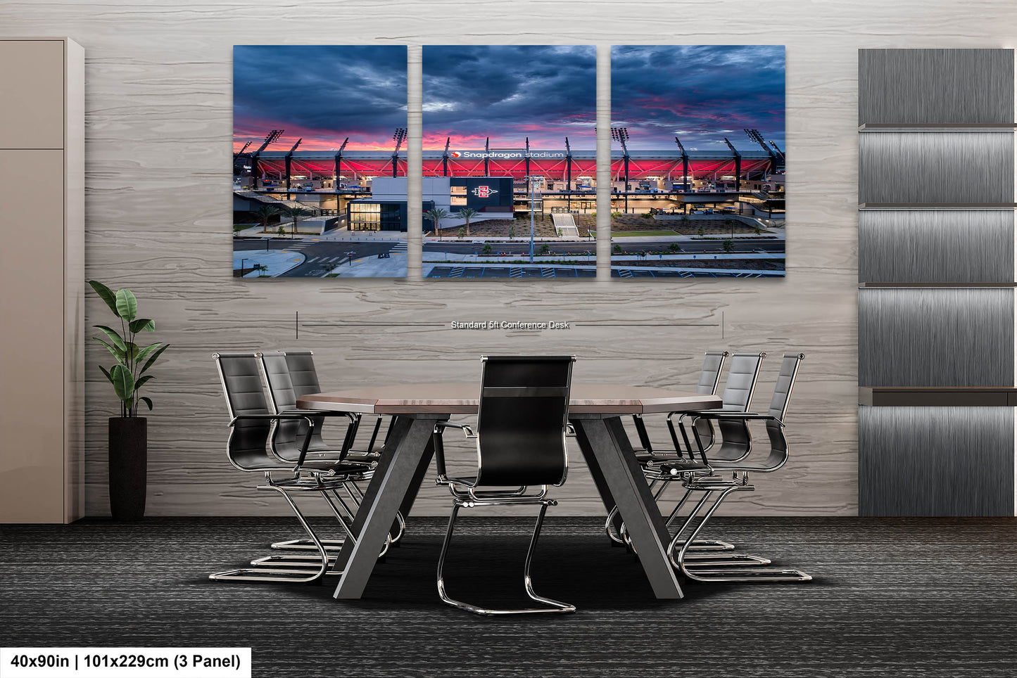 Snapdragon Stadium, San Diego, California Sunrise/Sunset Landscape Print/Canvas/Acrylic/Metal