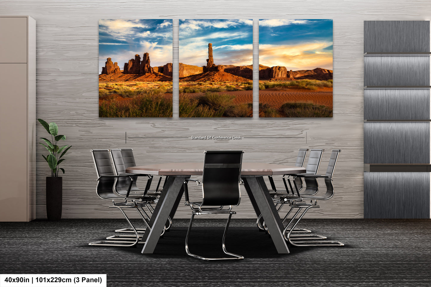 Monument Valley Artwork - Totem Pole Desert Landscape Sunset Print, Southwest Native Style Wall Decor, Home Gift, Tribal Boho Art Poster