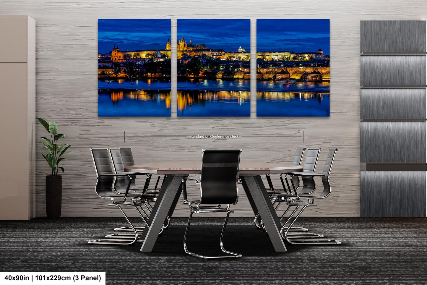 Prague Castle on Canvas, Cityscape Print, Photo Art, Prague Photography, Canvas Wall Art, Prague Czech Republic, Charles Bridge, River