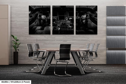 Gulfstream V Cockpit, Wall Canvas,Metal, Print, Acrylic. Aviation Photo
