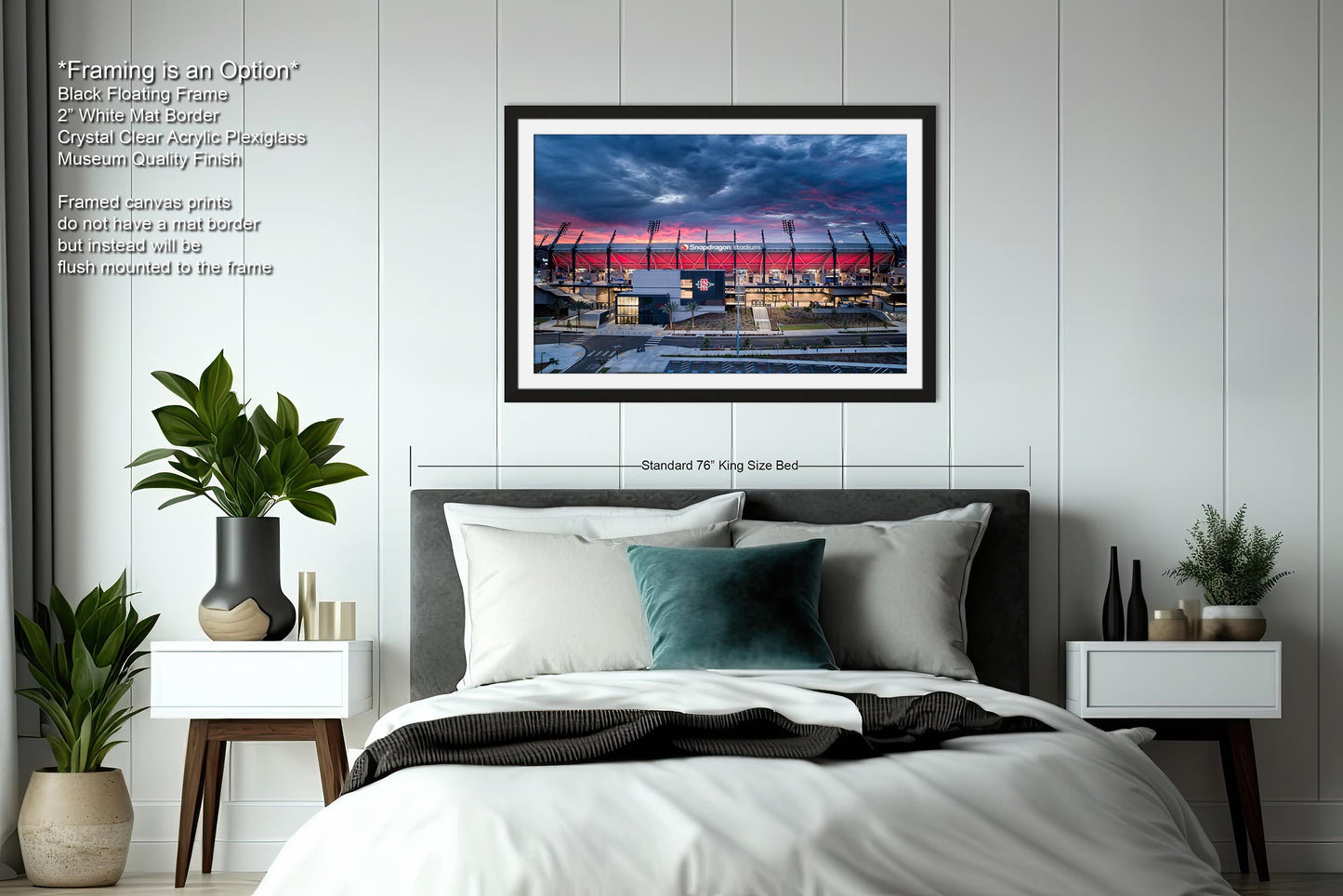 Snapdragon Stadium, San Diego, California Sunrise/Sunset Landscape Print/Canvas/Acrylic/Metal