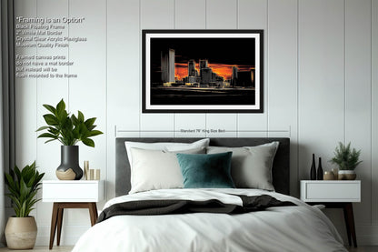 Tulsa Skyline Wall Art, Abstract Tulsa Skyline Print, Tulsa Abstract Art, Tulsa Print, Tulsa Oklahoma Abstract Wall Art