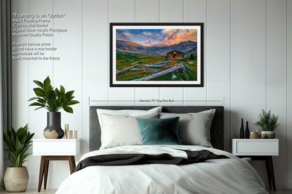 Mayflower Gulch sunset landscape, Leadville Colorado, San Juan mountains, mountain sunset, Rocky Mountains, Colorado art, triptych