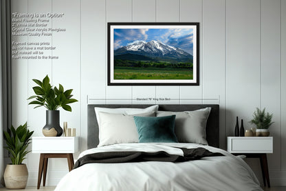 Mt. Sopris picture, Colorado mountain art, Aspen Colorado, Mt. Sopris Carbondale, Colorado photography, extra large wall art, triptych