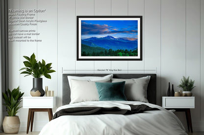 Rocky Mountain national park, Colorado canvas, Estes Park photo, Longs Peak picture, mountain wall decor