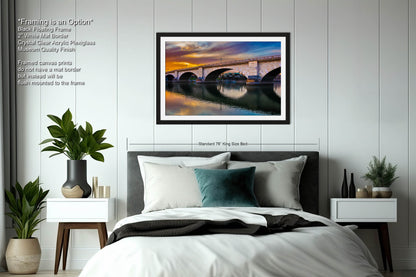 Lakefront Legacy: London Bridge Photography Lake Havasu City Arizona Canvas Print Home Decor