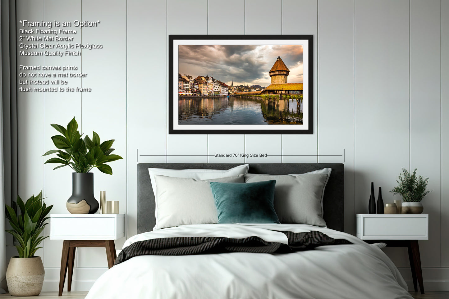 Lucerne Bridge Photography, Kapellbrucke Print, Chapel Bridge Photo Art, Canvas Print, Canvas Wall Art, Fine Art Print