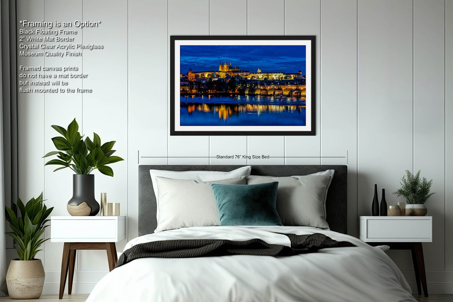 Prague Castle on Canvas, Cityscape Print, Photo Art, Prague Photography, Canvas Wall Art, Prague Czech Republic, Charles Bridge, River