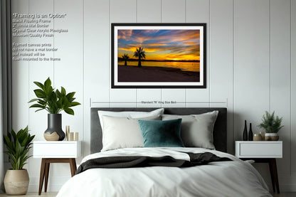 Radiant Horizons: Sunset at Lake Havasu Wall Art State Park Canvas Metal Print Arizona Photography