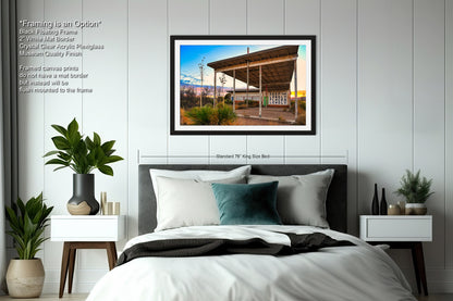 Abandoned Gas Station Mural Art Print | Lobo Texas Ghost Town Landscape | Desert Americana Wall Decor | Keep the Lonely Places Lonely