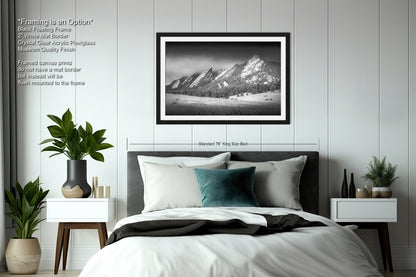 Boulder Colorado | Flatirons | Boulder | Black and White | Canvas/Metal/Acrylic and/or Print