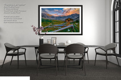 Mayflower Gulch sunset landscape, Leadville Colorado, San Juan mountains, mountain sunset, Rocky Mountains, Colorado art, triptych
