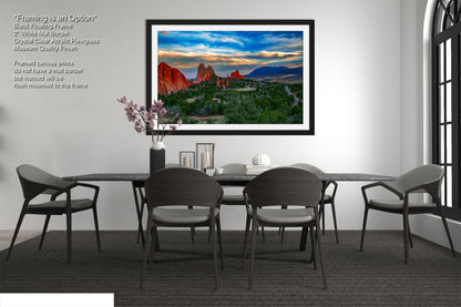 Colorado Springs Garden of the god's, landscape wall art, Garden of god's art, office decor, colorado gifts, triptych, mountain decor