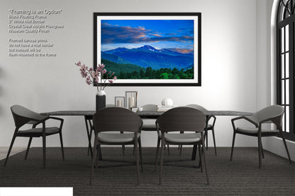 Rocky Mountain national park, Colorado canvas, Estes Park photo, Longs Peak picture, mountain wall decor