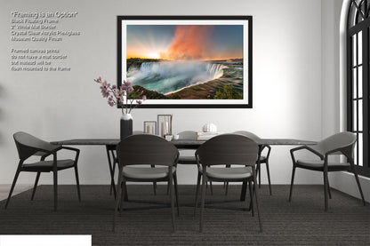 Niagara Falls Sunrise Photo, Waterfalls, Photo Art, Canvas Print, Home Decor, Canvas Wall Art, Sunrise, Landscape Sunrise, Nature