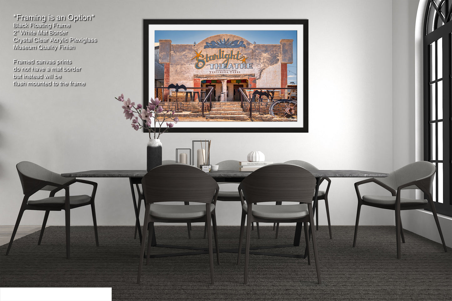 Starlight Theater Terlingua Texas Photo Print: West Texas Ghost Town, Historic Desert Movie Theater Photo on Premium Paper, Canvas or Metal