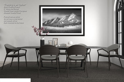 Boulder Colorado | Flatirons | Boulder | Black and White | Canvas/Metal/Acrylic and/or Print
