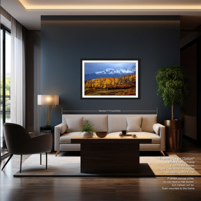 Colorado Mountains in Autumn, Aspens, Dallas Divide, Ridgway, Telluride, Photography wall art
