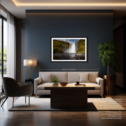 Skogafoss Waterfall in Iceland: Fine Art / Print / Canvas / Acrylic / Metal / Wall Decor / Landscape Photograph