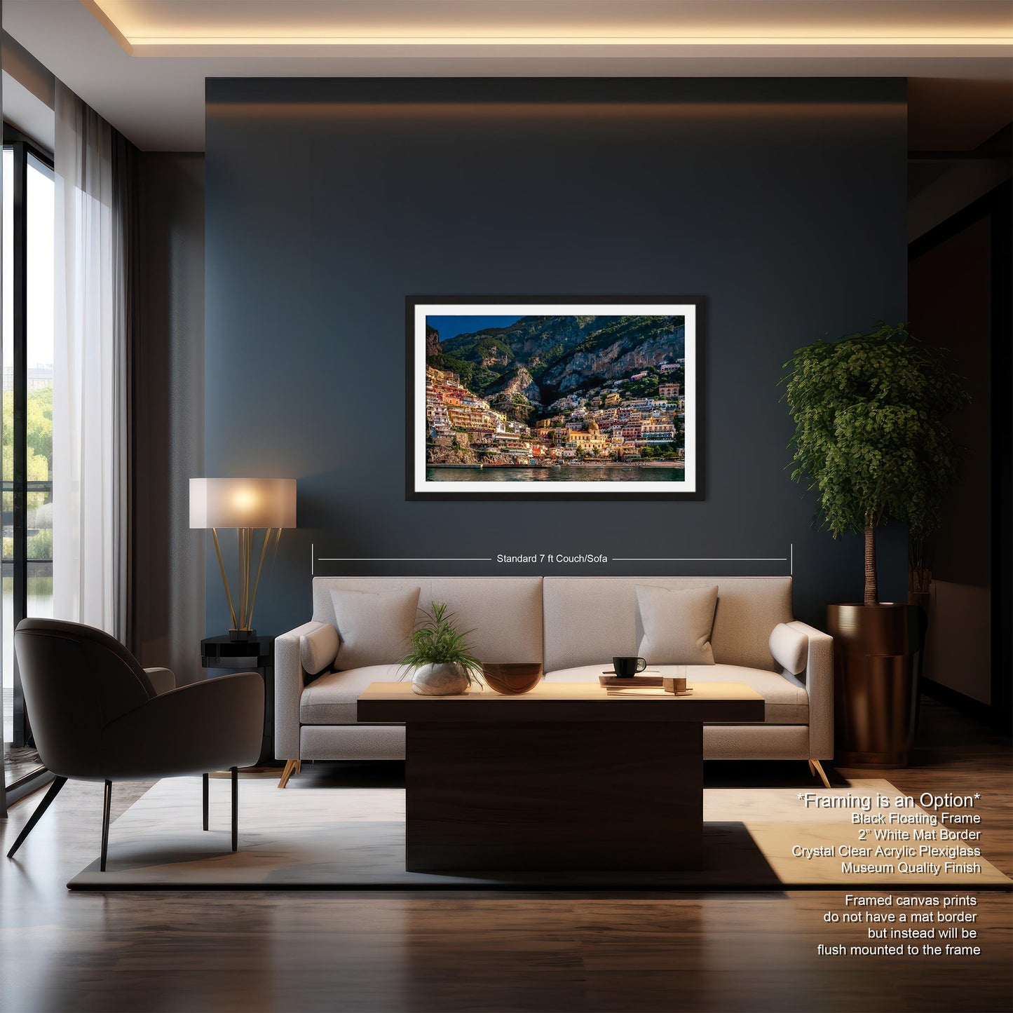 Positano Italy Beach, Italy Photography, Amalfi Coast, Canvas Wall Art, Positano Photo, Italian Home Decor, Summer in Italy, Sunrise
