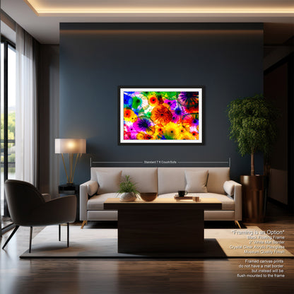 Chihuly Ceiling Glass Art, Bellagio, Las Vegas, Blueyes Photography, Dale Chihuly, Beautiful Colorful Glass , Fine Art Print, Fiori Di Como