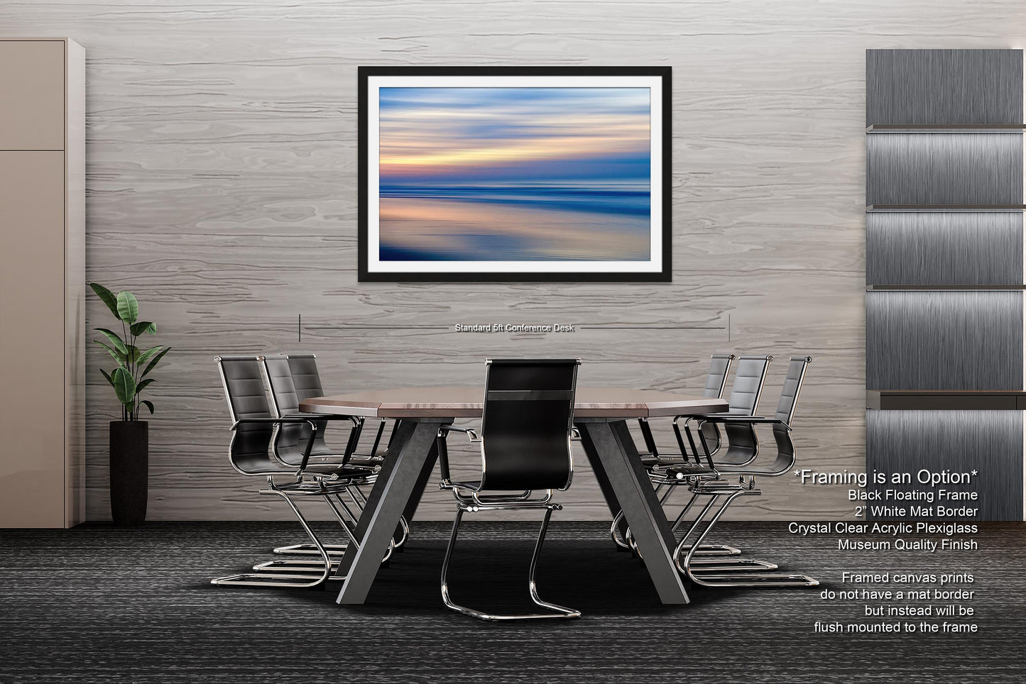 Abstract Seascape Photography Print, Ocean Sunrise Coastal Wall Art, Beach House Artwork, Peaceful Shoreline Sunset, Metal, Canvas, Acrylic