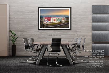 Levi's Stadium Wall Art | San Francisco 49ers Print & Bay Area Decor American Football Season for Man Cave or Game Room
