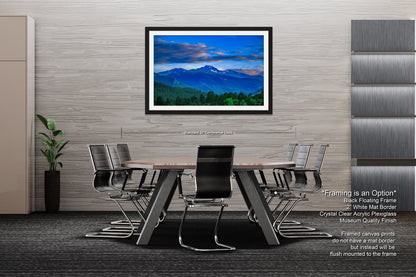 Rocky Mountain national park, Colorado canvas, Estes Park photo, Longs Peak picture, mountain wall decor