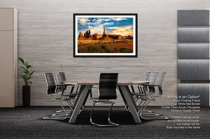 Monument Valley Artwork - Totem Pole Desert Landscape Sunset Print, Southwest Native Style Wall Decor, Home Gift, Tribal Boho Art Poster