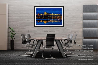Prague Castle on Canvas, Cityscape Print, Photo Art, Prague Photography, Canvas Wall Art, Prague Czech Republic, Charles Bridge, River