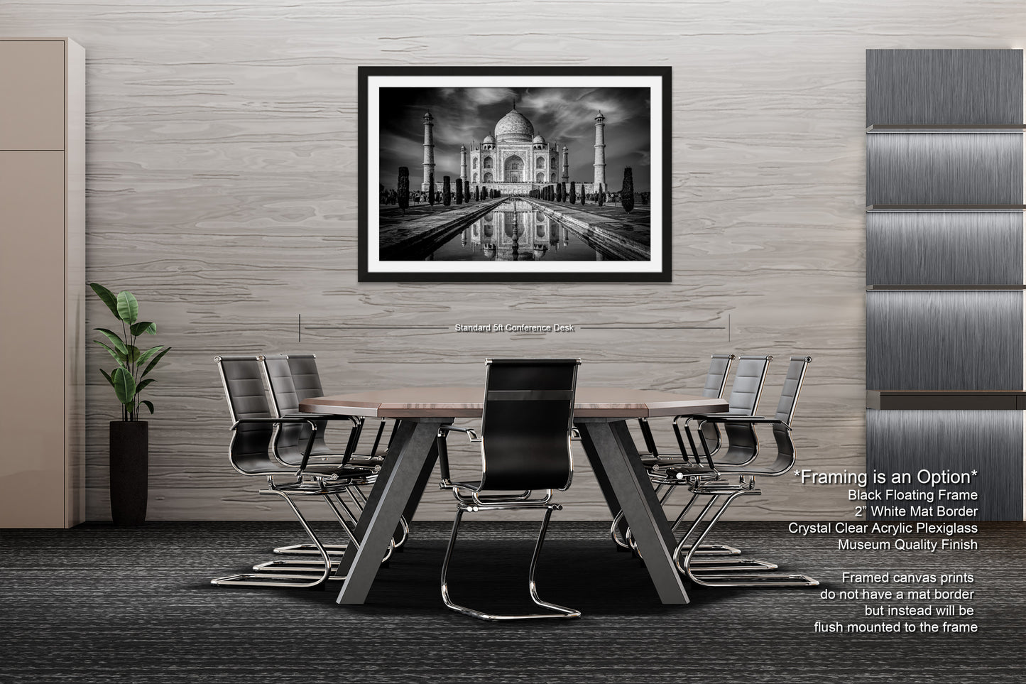 Taj Mahal Art Print, Photo Art, Black and White Canvas Print, Home Decor, Wall Art, Architecture Photography, India Photography, Travel