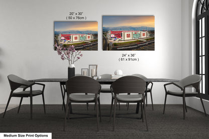 Levi's Stadium Wall Art | San Francisco 49ers Print & Bay Area Decor American Football Season for Man Cave or Game Room