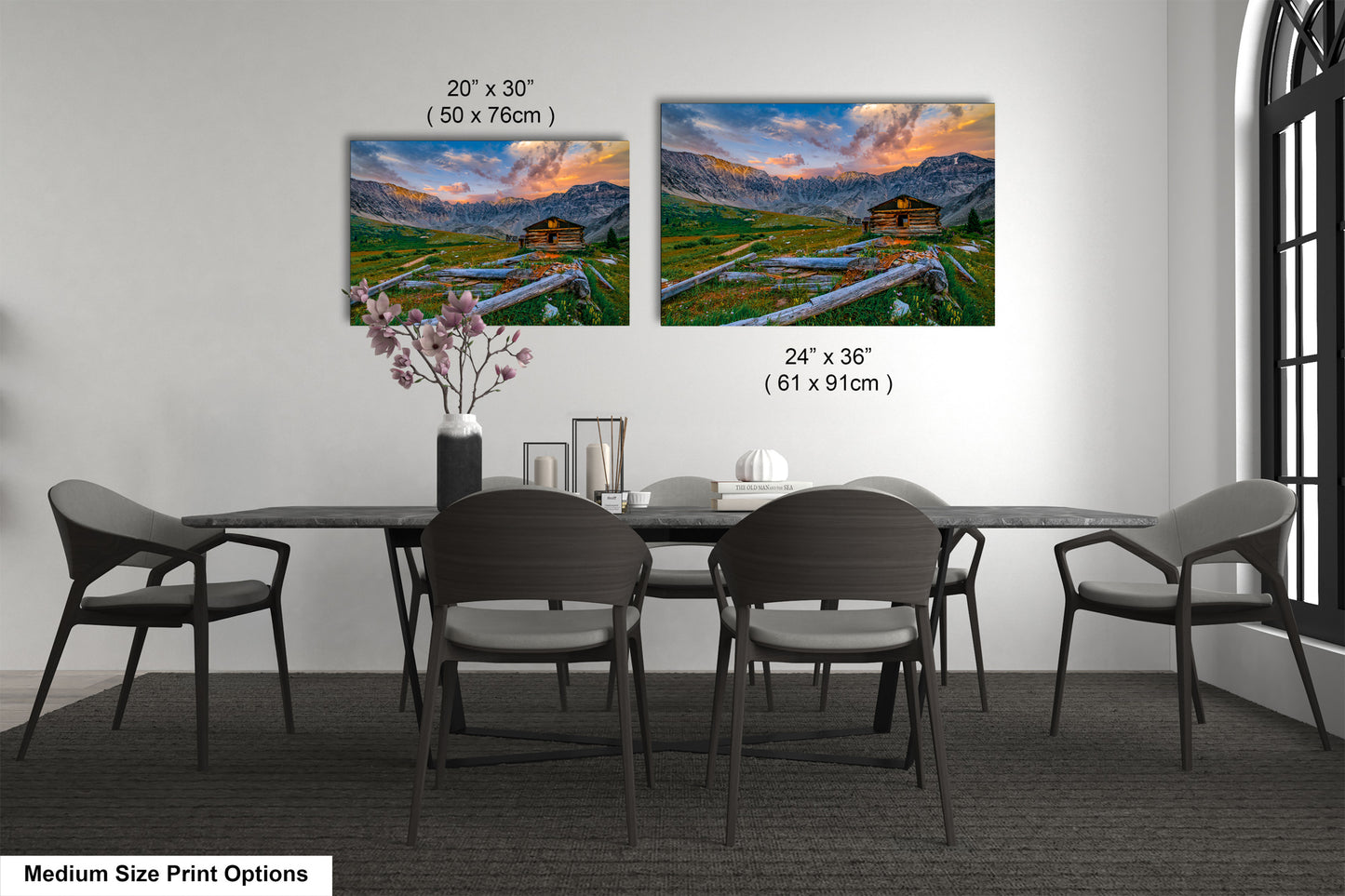 Mayflower Gulch sunset landscape, Leadville Colorado, San Juan mountains, mountain sunset, Rocky Mountains, Colorado art, triptych